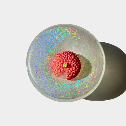 Thick Clear Slime  Sugar Fruit Bowl With Holographic Top