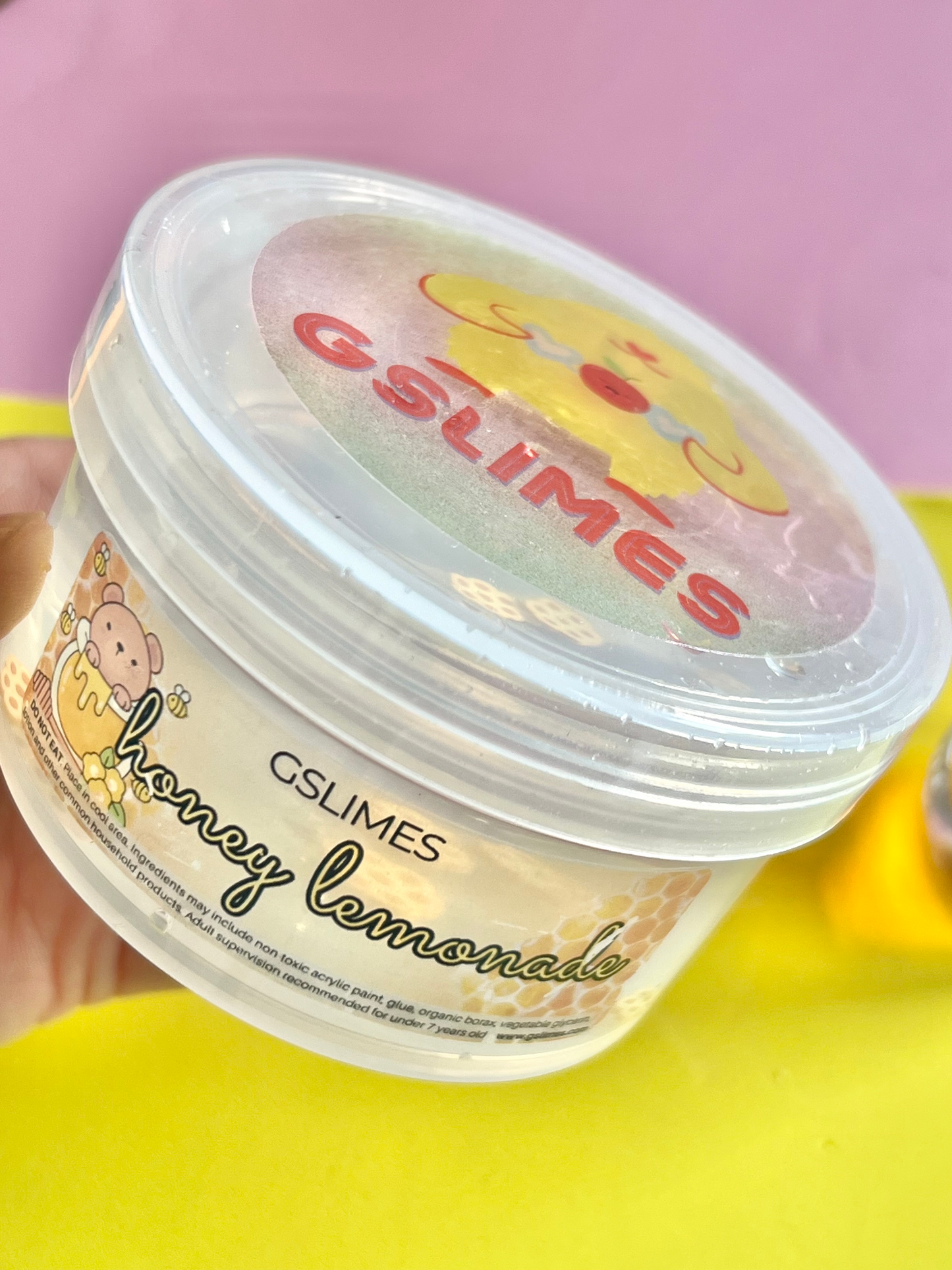 Honey Jar Honey Lemonade Clear Slime