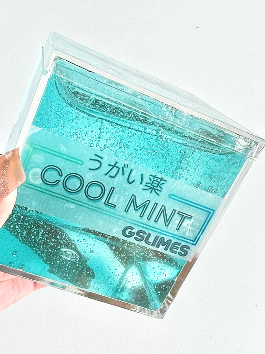 Cool Mint Glossy Thick Clear Slime