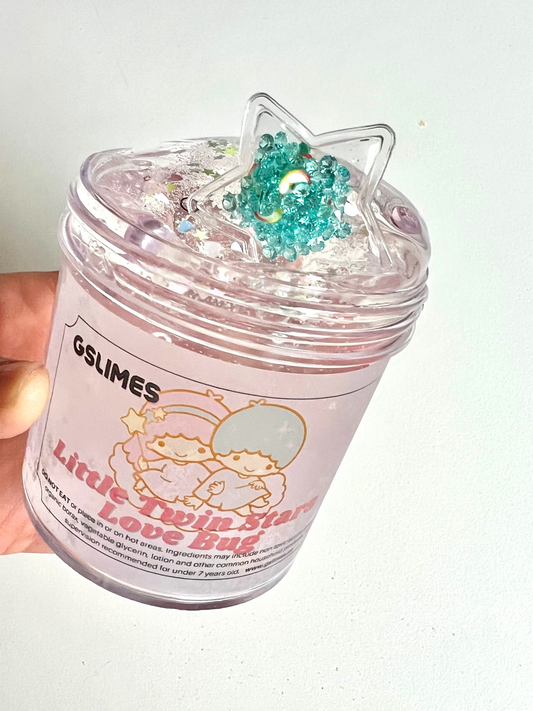 Little Twin Stars Love Bug Soft Thick Clear Slime