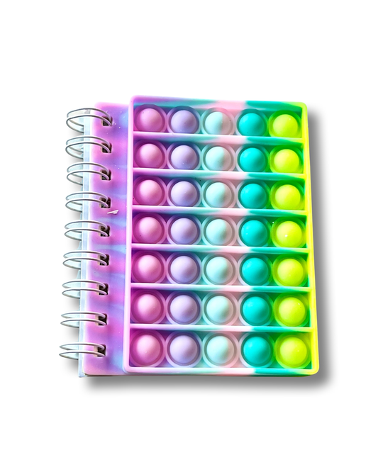 Rainbow Pop It Spiral Notebook